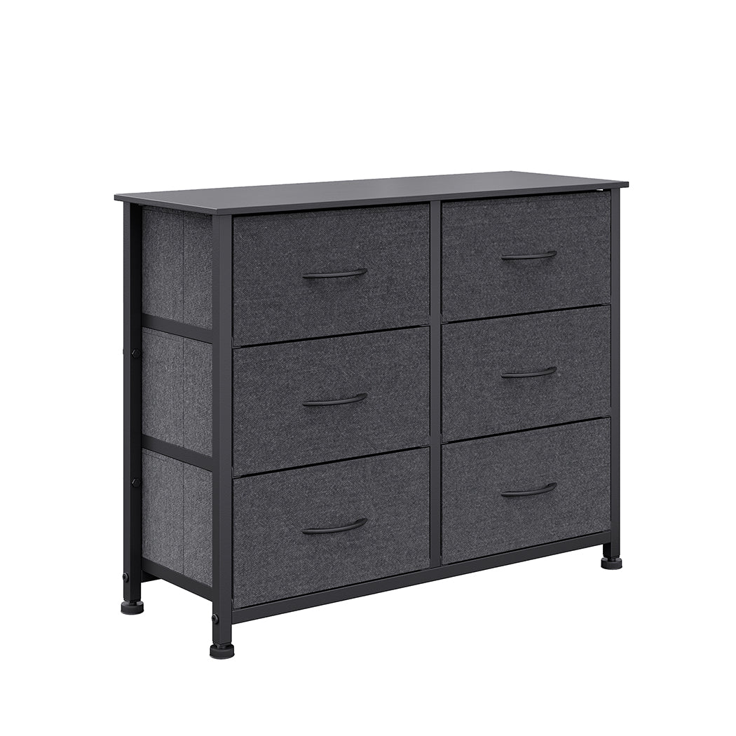 Levede Storage Cabinet Tower Chest Dark Grey-1864183275535339520