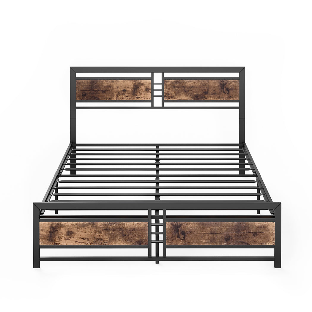 Levede Metal Bed Frame Queen Mattress-1864183189644382209