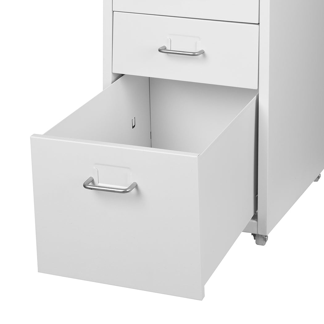 Levede 3 Drawer Office Drawers Cabinet White-1864184249813438469