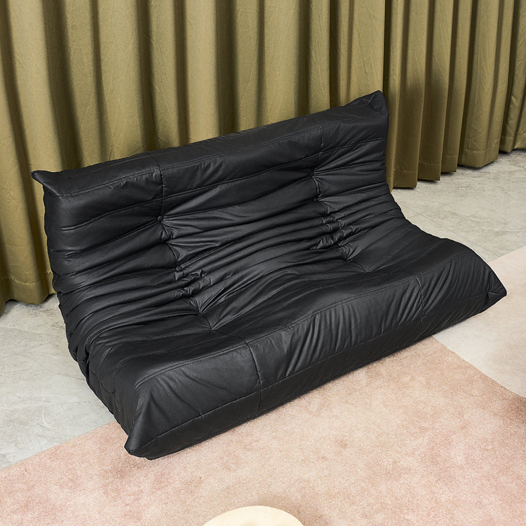 Levede 2 Seaters Floor Sofa Caterpillar Lounge-1864184585500364806