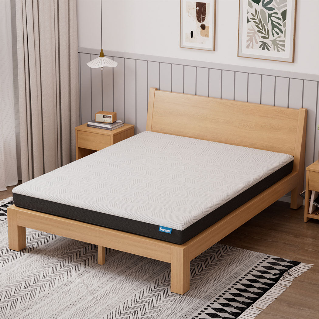 Dreamz Queen Mattress Gel Memory Foam Cooling Breathable 15cm Medium Firm-1869883052994465798