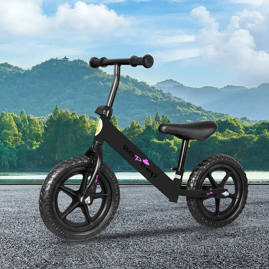 BoPeep Kids Balance Bike Ride On Toys Black-1864184331073884166
