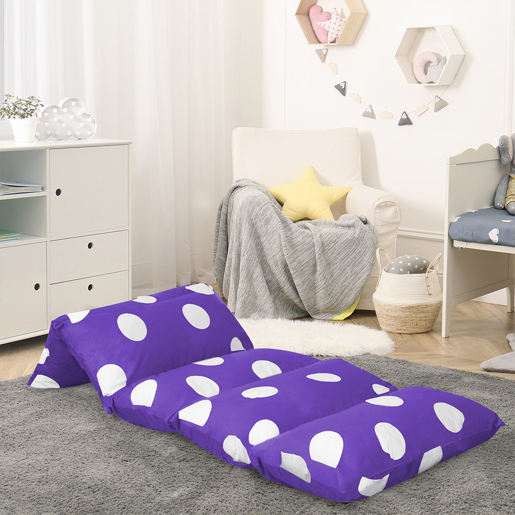 Dreamz Foldable Mattress Kids Pillow Purple Large-1864184488507084806