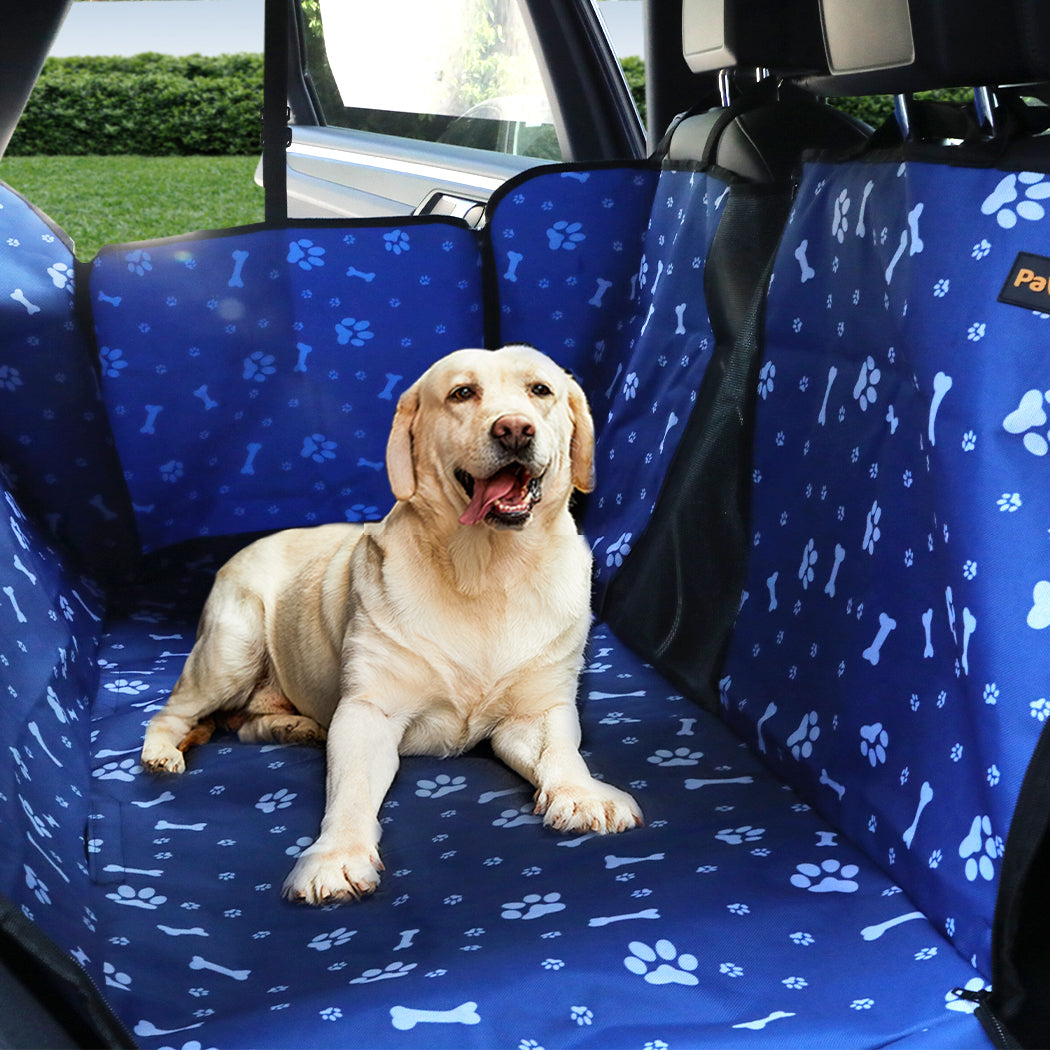 PaWz Pet Back Car Seat Cover Hammock Blue-1864184519150669830
