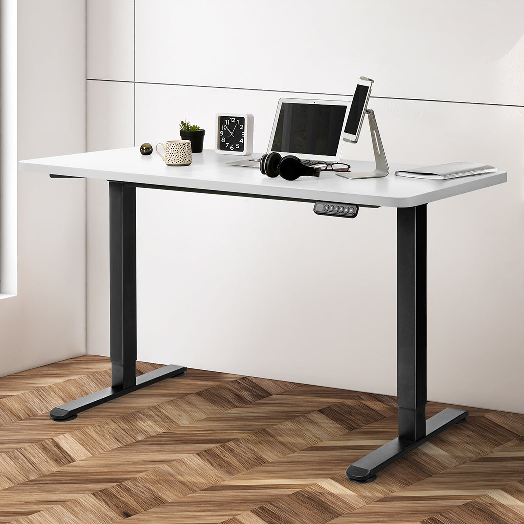 Levede Motorised Standing Desk Adjustable 120cm White 800x 1.5MM-1864183326483550214