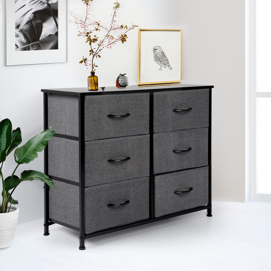 Levede Storage Cabinet Tower Chest Dark Grey-1864183275535339526