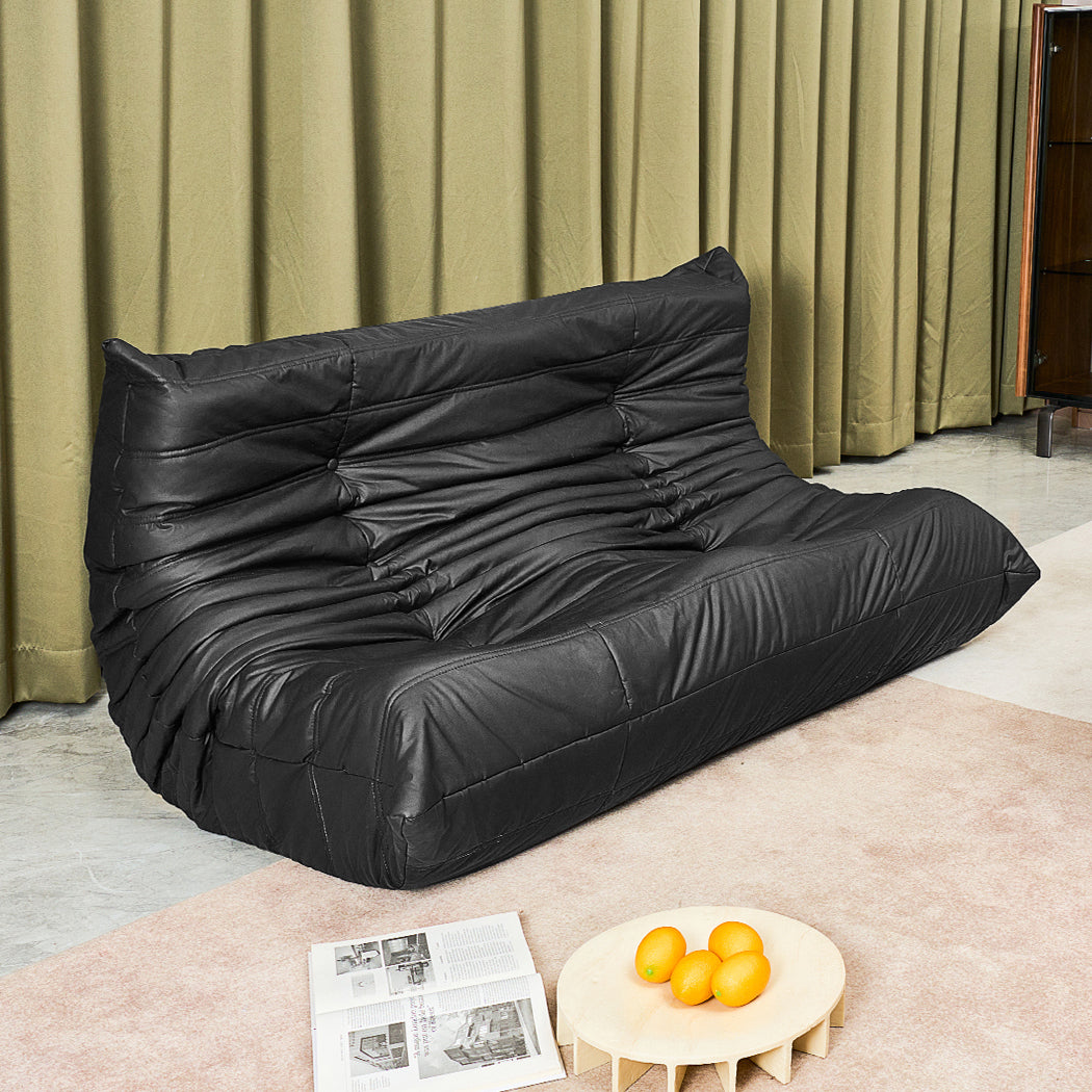 Levede 2 Seaters Floor Sofa Caterpillar Lounge-1864184585500364807