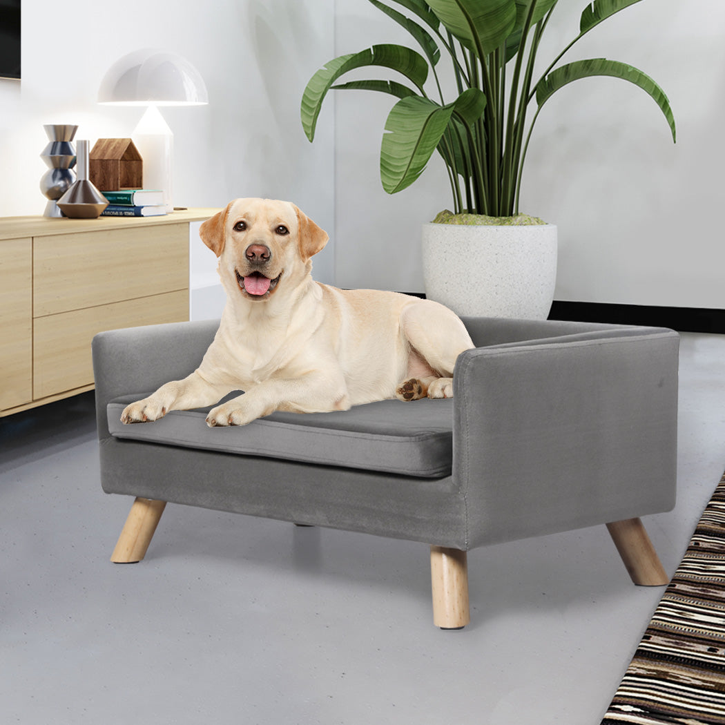 PaWz Pet Sofa Bed Dog Warm Soft Lounge Grey-1864184535114190855