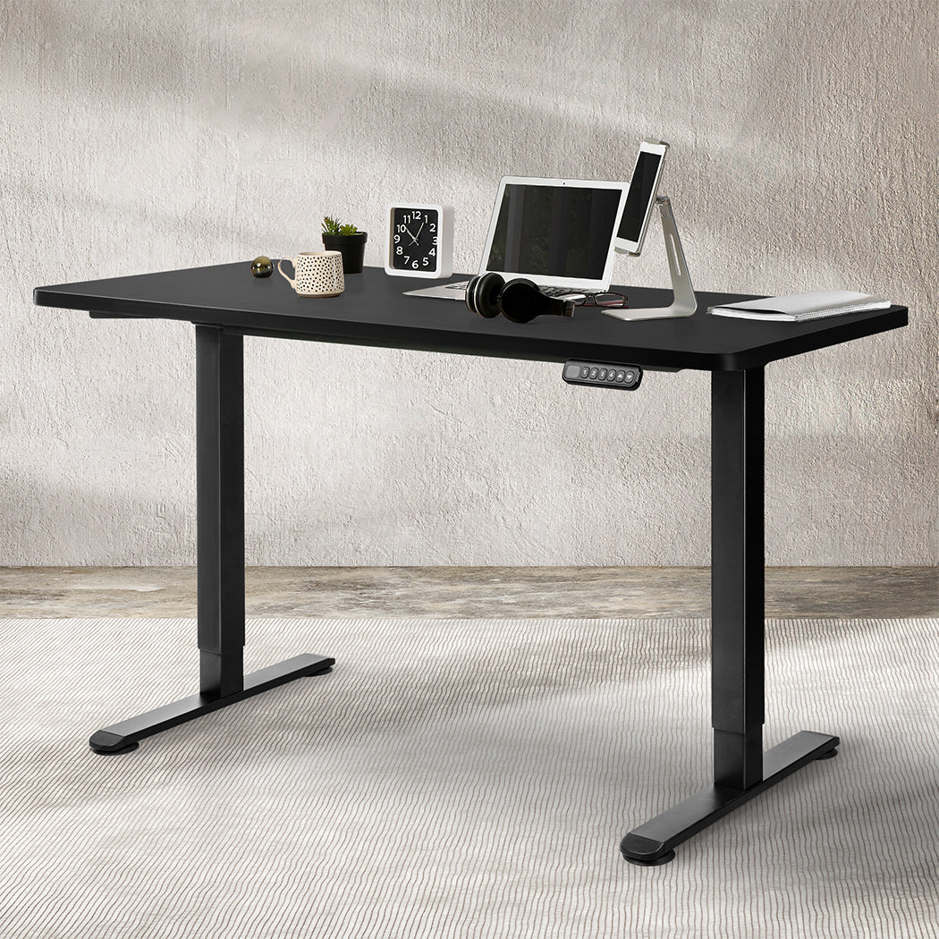 Levede Motorised Standing Desk Adjustable 120cm Black 800x 1.5MM-1864183326059925511