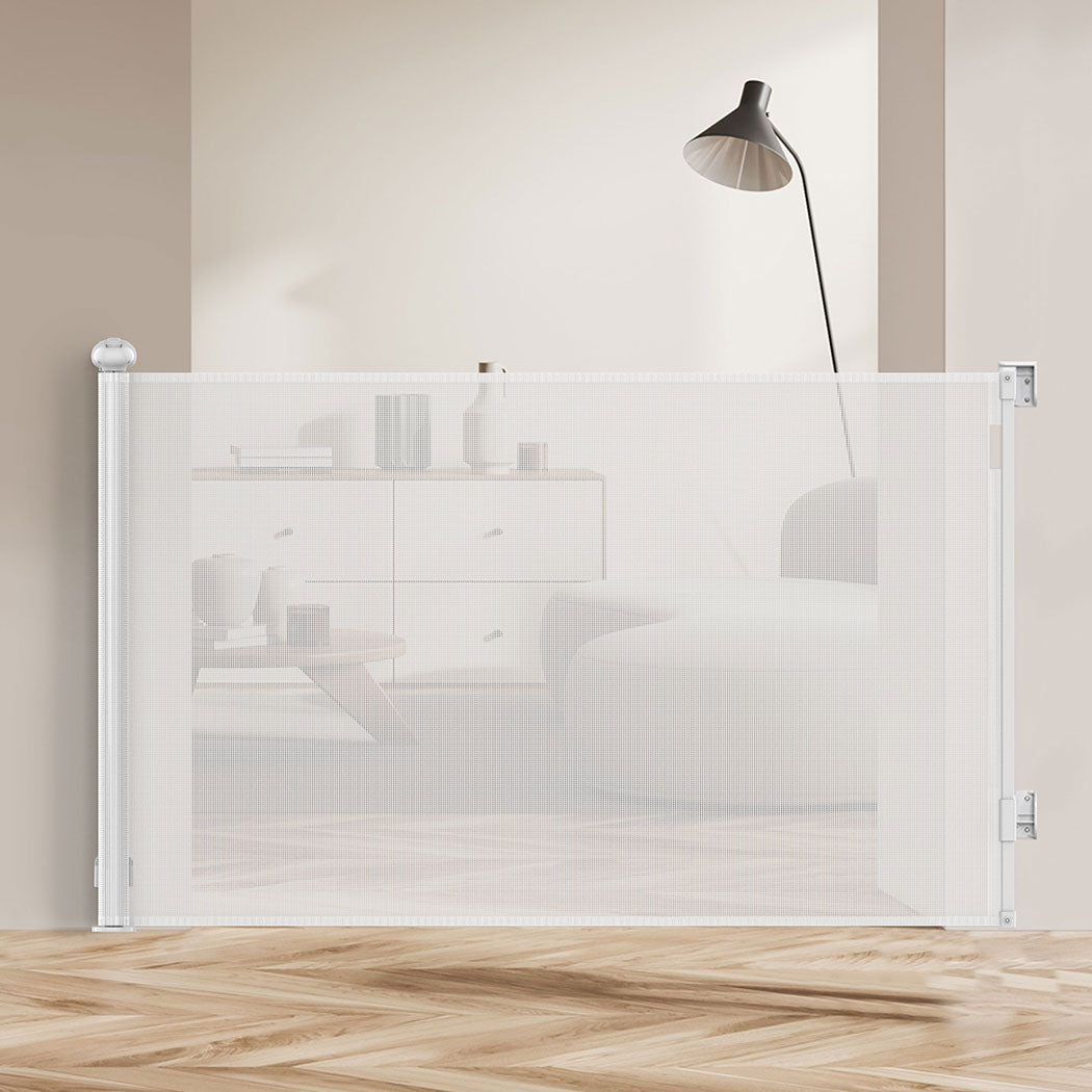 BoPeep Retractable Baby Safety Gates 300cm White 300 cm-1864184339819008007