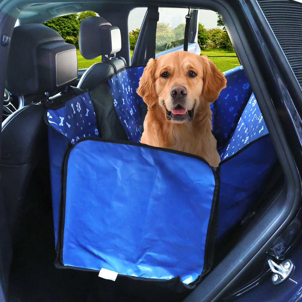 PaWz Pet Back Car Seat Cover Hammock Blue-1864184519150669831