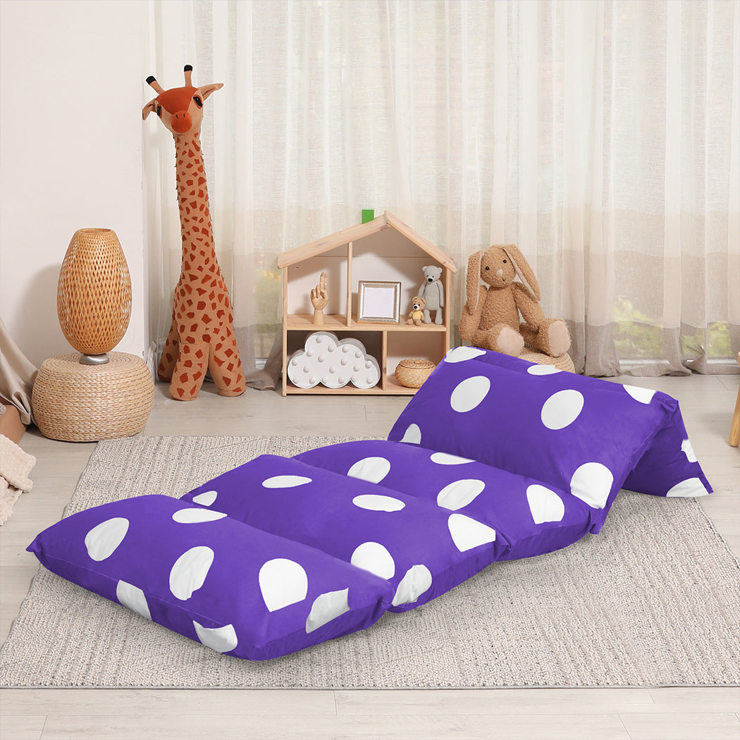 Dreamz Foldable Mattress Kids Pillow Purple Large-1864184488507084807