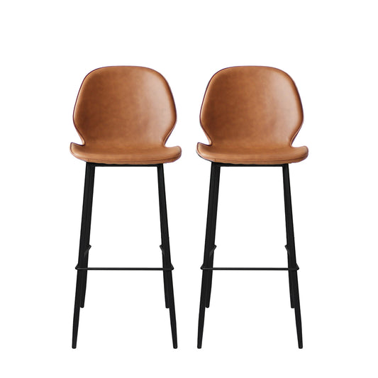Levede 2x Bar Stool Barstools Counter Brown