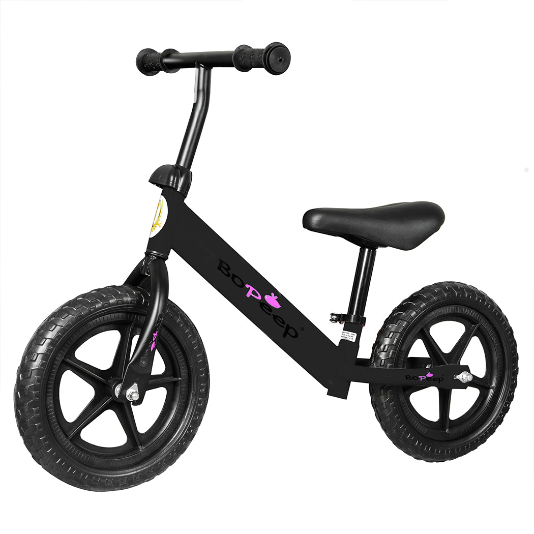 BoPeep Kids Balance Bike Ride On Toys Black-1864184331073884160