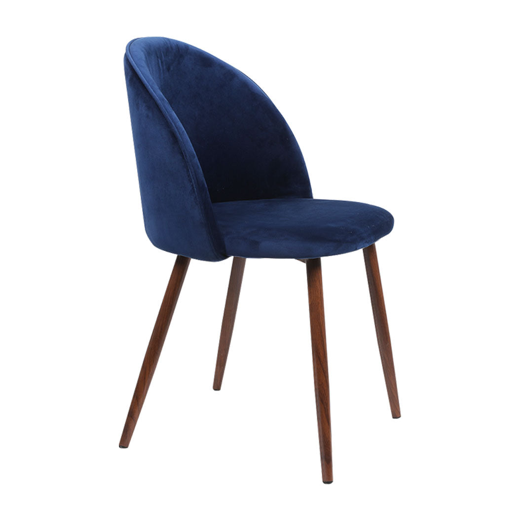 Levede 2x Dining Chairs Seat French Navy-1864183273765343232
