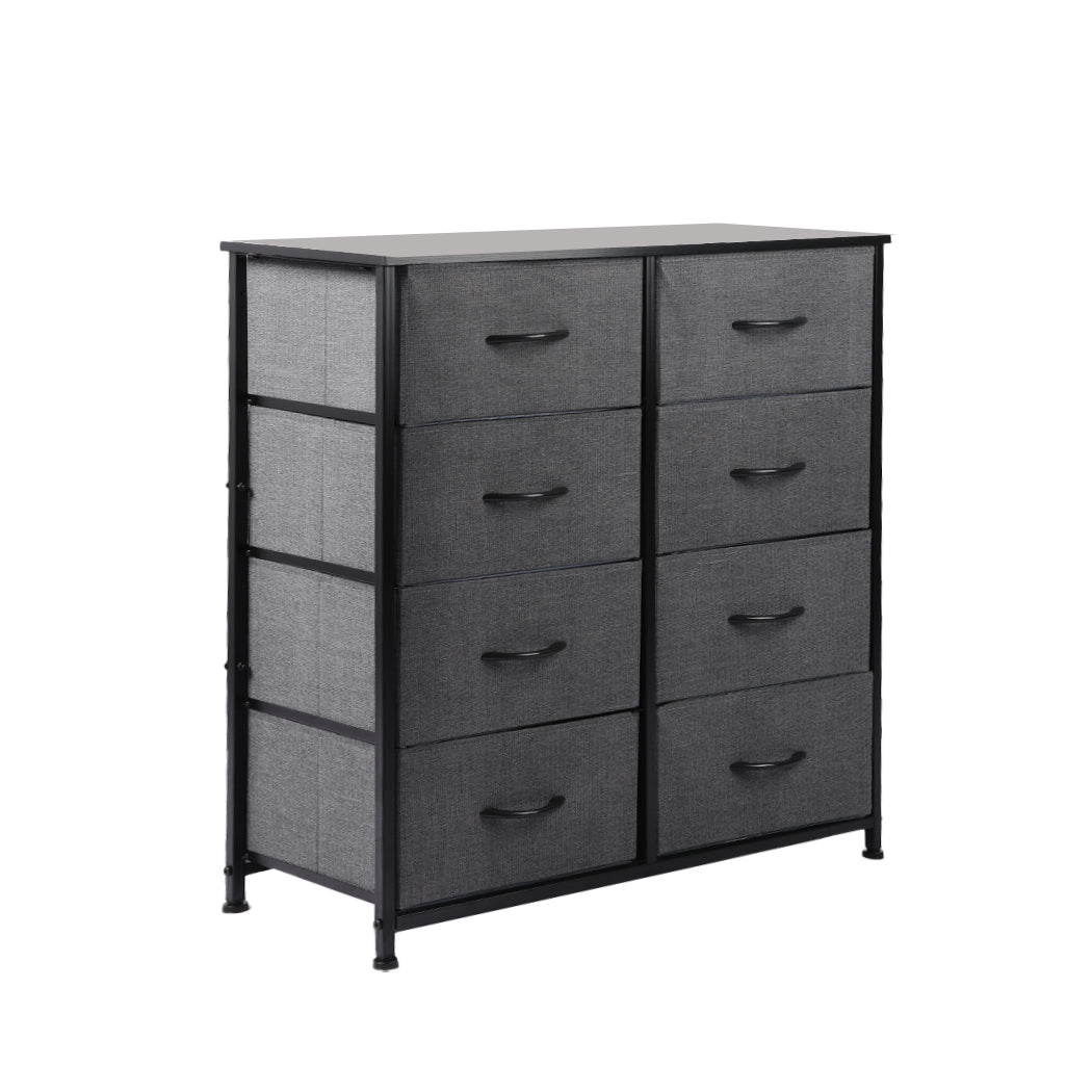Levede Storage Cabinet Tower Chest Dark Grey-1864183276118347776