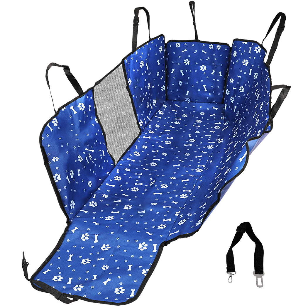 PaWz Pet Back Car Seat Cover Hammock Blue-1864184519150669824