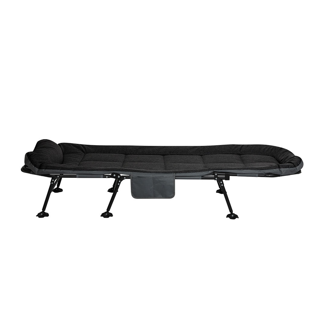 Levede Folding Camping Bed Camp Cots Black-1871349386718613505