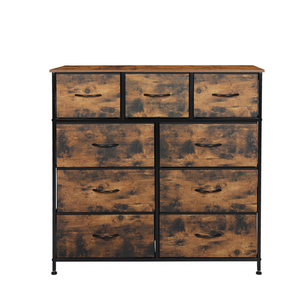 Levede Storage Cabinet Tower Chest Brown Fold-1864183285480034305
