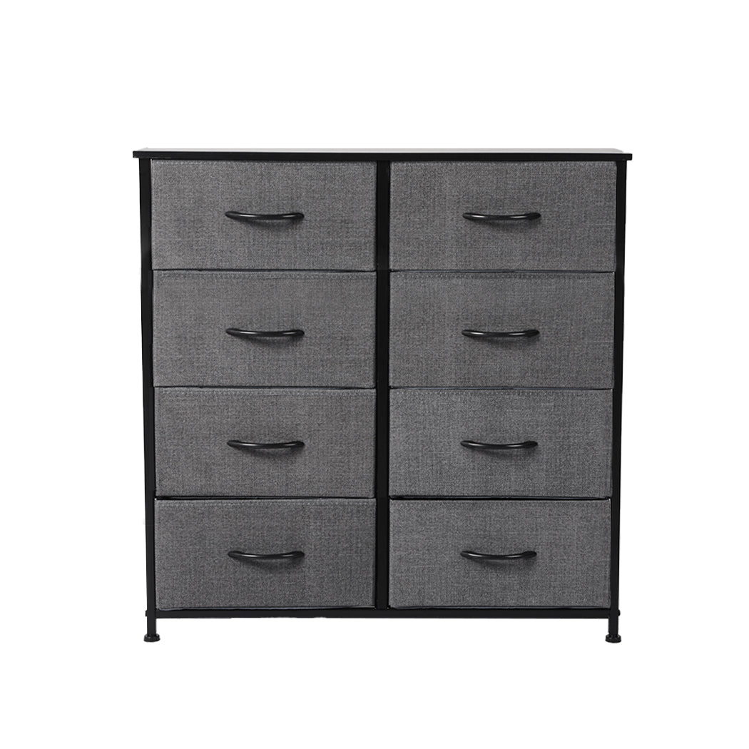 Levede Storage Cabinet Tower Chest Dark Grey-1864183276118347777