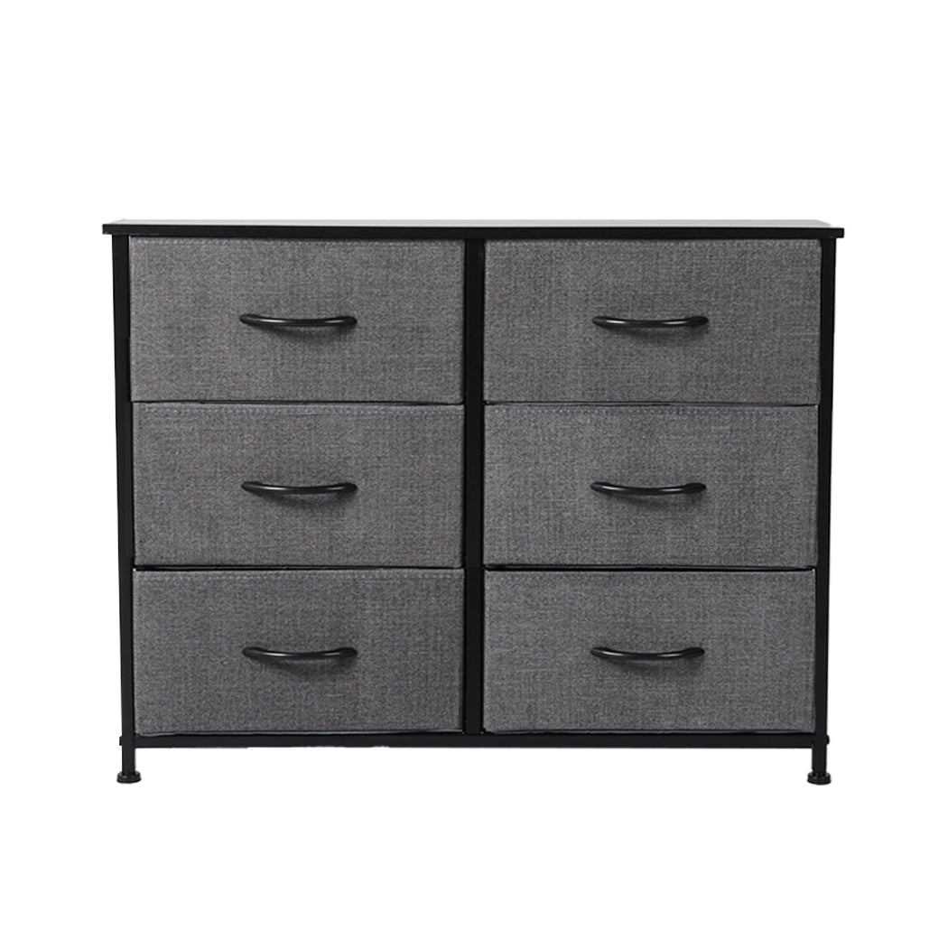 Levede Storage Cabinet Tower Chest Dark Grey-1864183275535339521