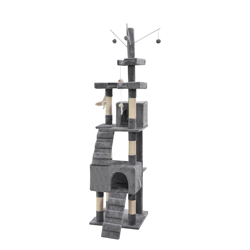 PaWz Cat Tree Scratching Post Scratcher Grey-1864184313646551041