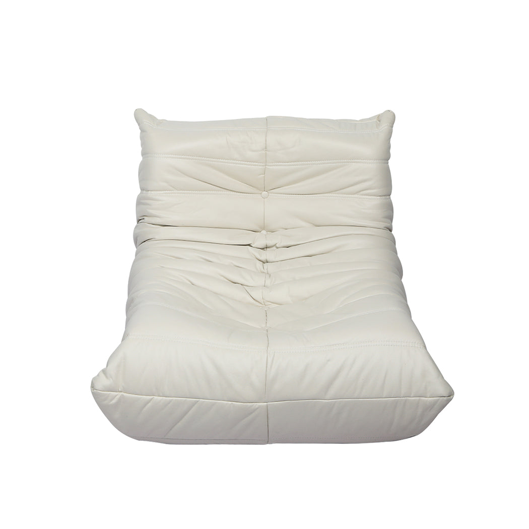 Levede Floor Chair Caterpillar Sofa Beige-1864184585781383169