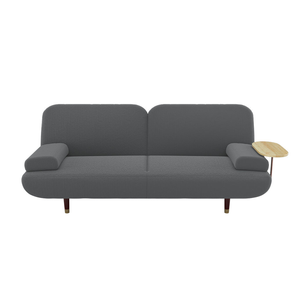 LEVEDE CONVERTIBLE SOFABED WITH USB CHARGE AND SIDE TABLE-1869883071256465409