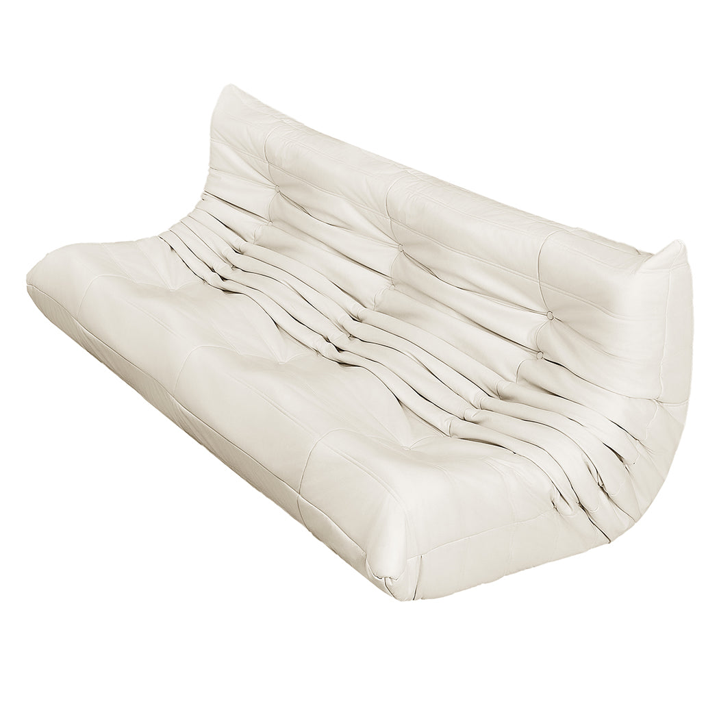 Levede 3 Seaters Floor Sofa Caterpillar Lounge-1864184585642971137