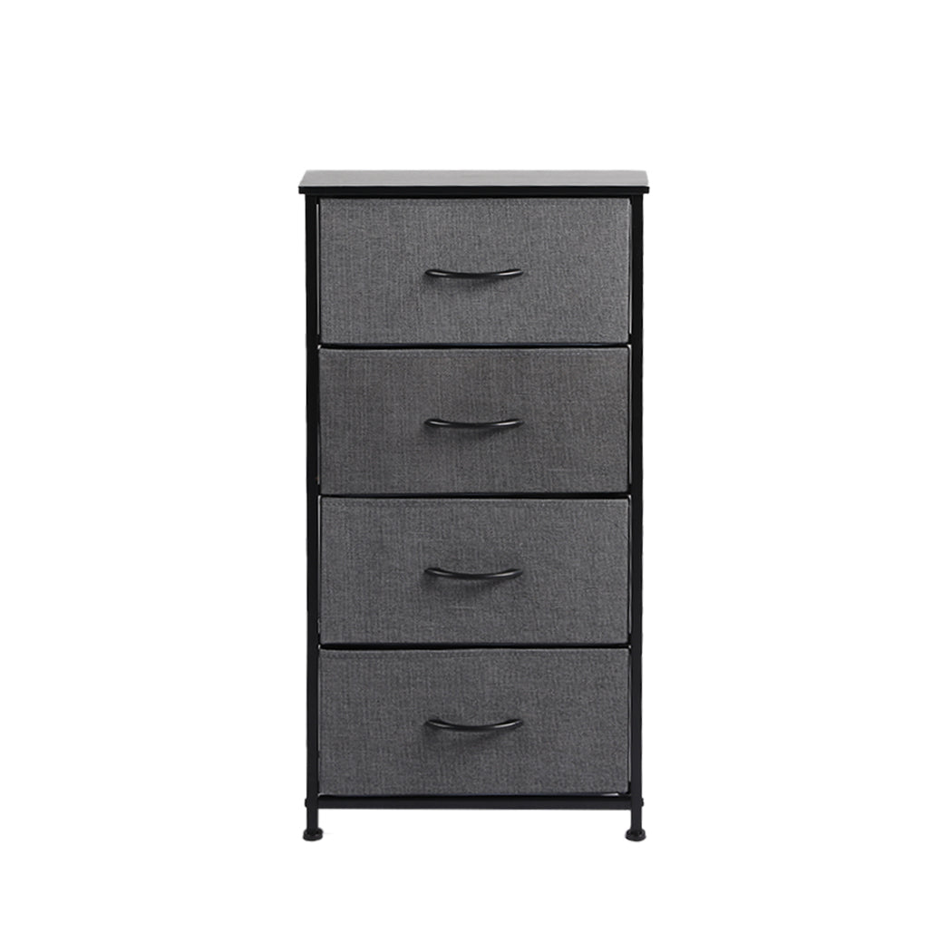 Levede Storage Cabinet Tower Chest Dark Grey-1864183276449697793