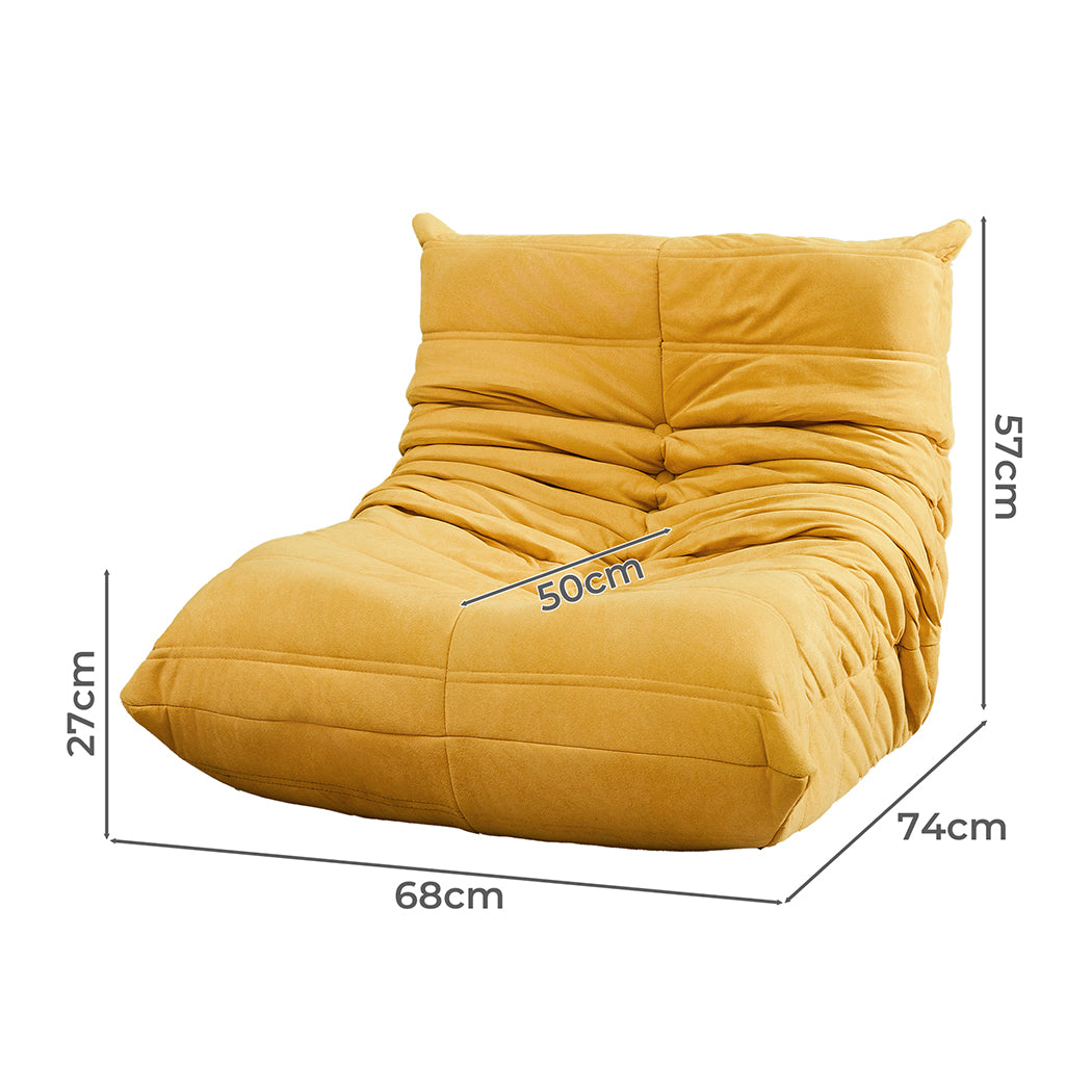 Levede Kids Floor Chair Foam Sofa Replica Single Lazy Recliner Children Couch-1864184586498609154