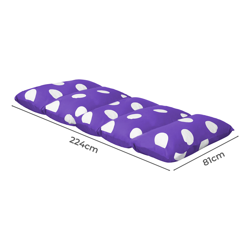 Dreamz Foldable Mattress Kids Pillow Purple Large-1864184488507084802