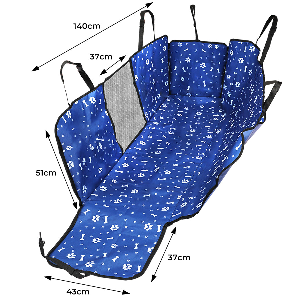 PaWz Pet Back Car Seat Cover Hammock Blue-1864184519150669826