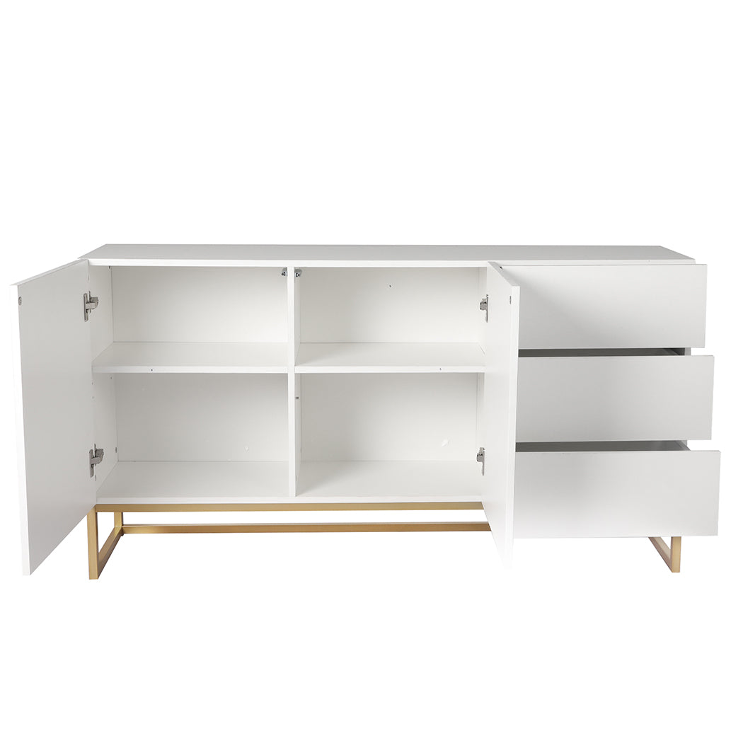 Levede Buffet Sideboard Storage Cabinet White-1864183281268953091
