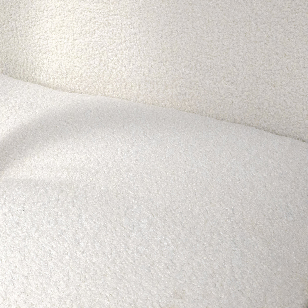 Levede Fleece Rocking Chair with footstool-1869883064247783427