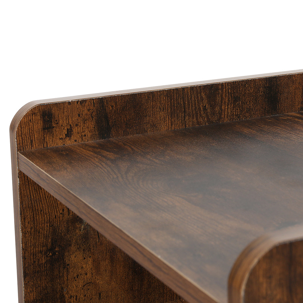 Levede Bedside Table USB Charger Outlet LED Oak-1869883068282703875