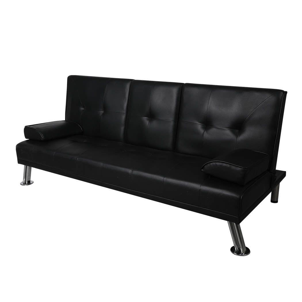 Levede Sofa Bed Adjustable Recliner Black-1864183319172878339