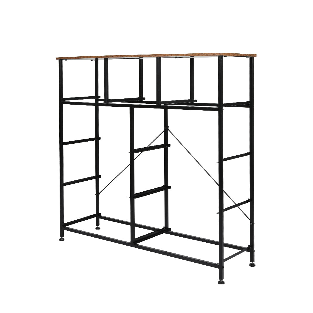 Levede Storage Cabinet Tower Chest Brown Fold-1864183285480034307