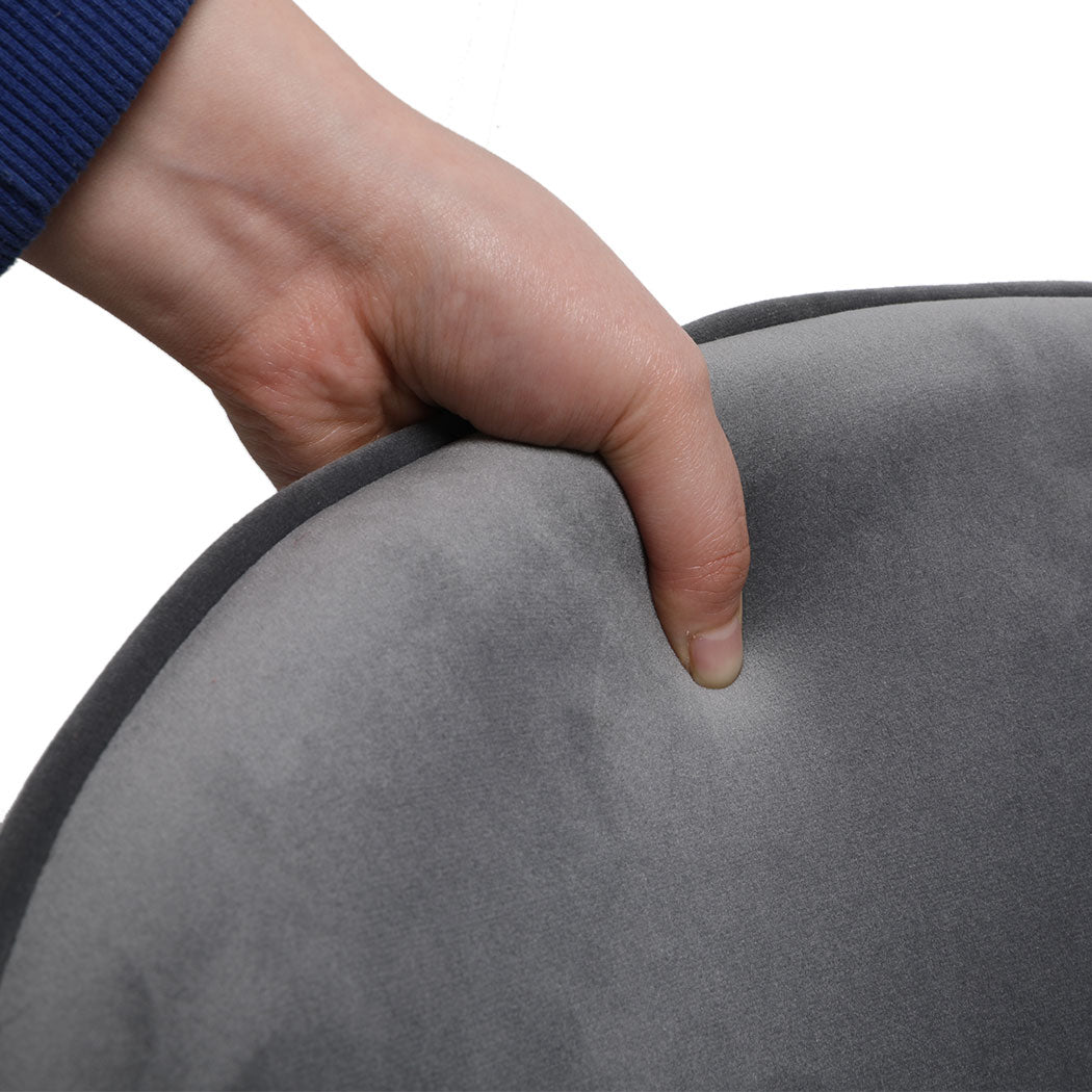 Levede 2x Dining Chairs Seat French Grey-1864183273337524227