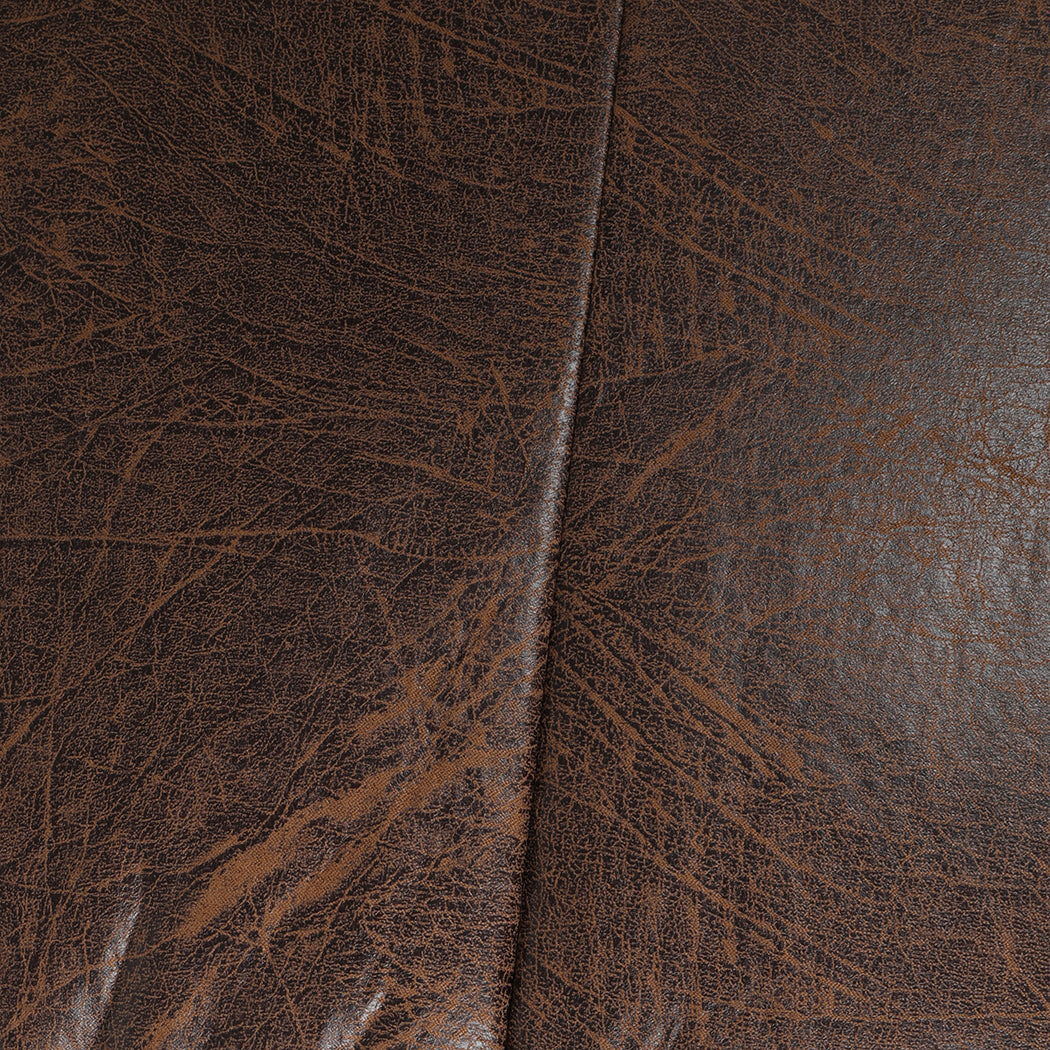 Marlow Bean Bag Chair Cover PU Couch Brown-1864183164981874691