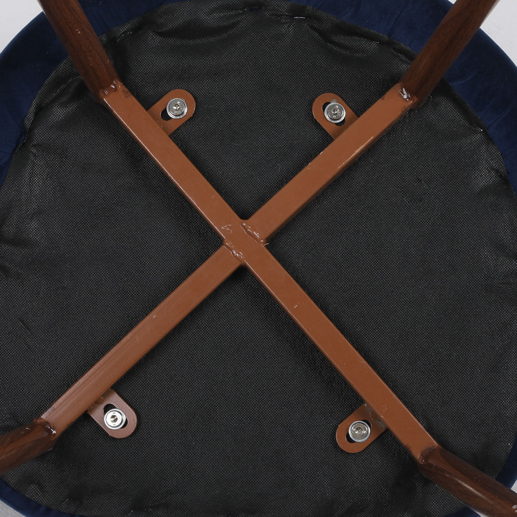 Levede 2x Dining Chairs Seat French Navy-1864183273765343235