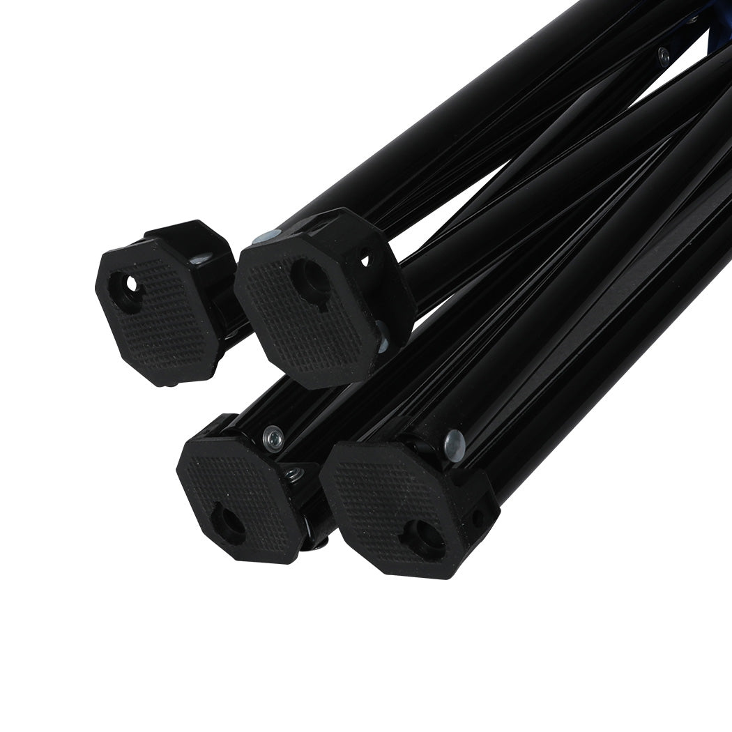 Levede 2Pcs Camping Chairs Folding Arm Black-1864184446354329604