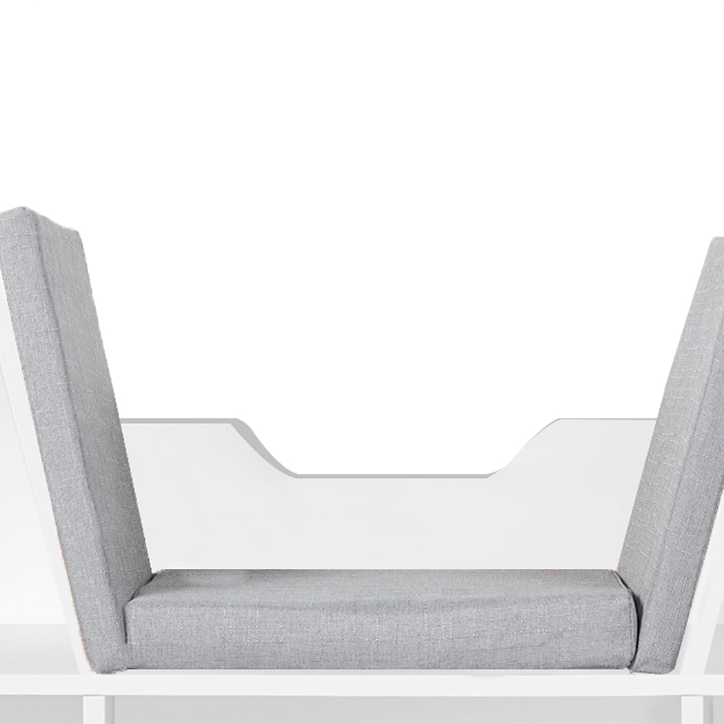 Levede Kids Bookcase Toys Box Shelf White-1864184635525828612