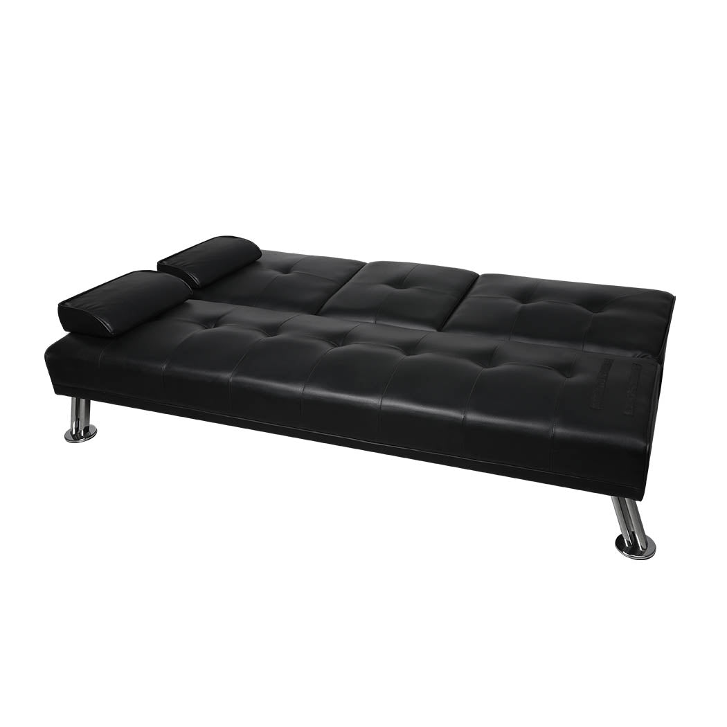 Levede Sofa Bed Adjustable Recliner Black-1864183319172878340