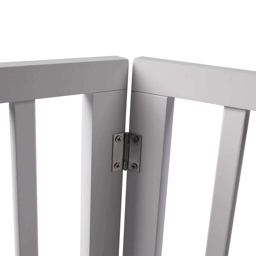 Wooden Pet Gate Dog Fence Retractable White 2000x 3MM-1864184509717680132