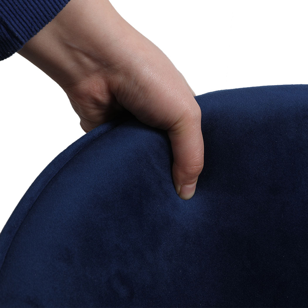 Levede 2x Dining Chairs Seat French Navy-1864183273765343236