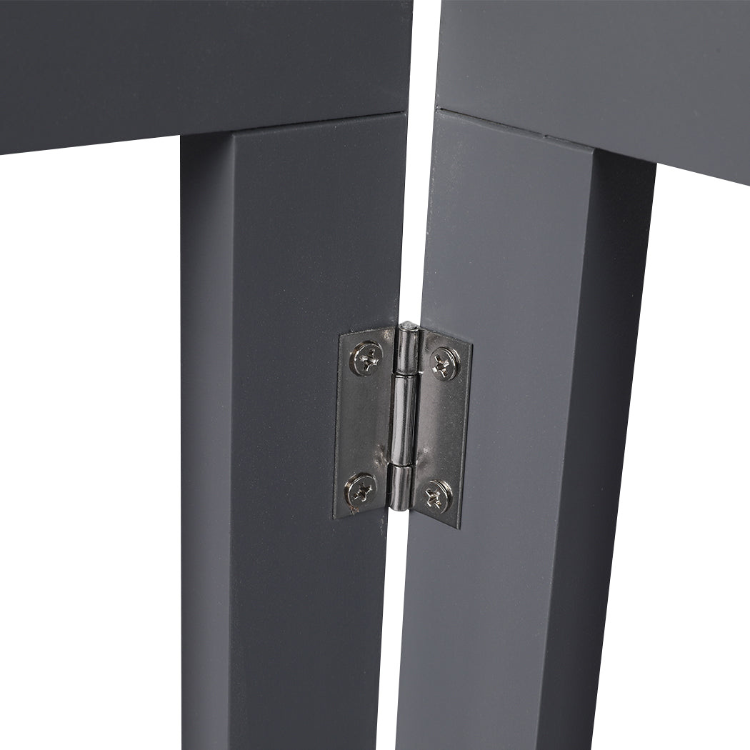 Wooden Pet Gate Dog Fence Retractable Grey 2000x 3MM-1864184509570879492