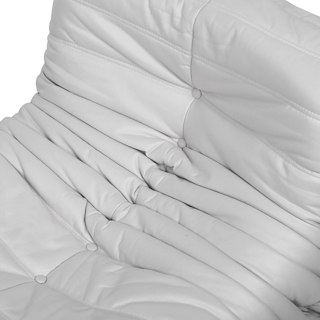 Levede Floor Chair Caterpillar Sofa Grey-1864184586221785093