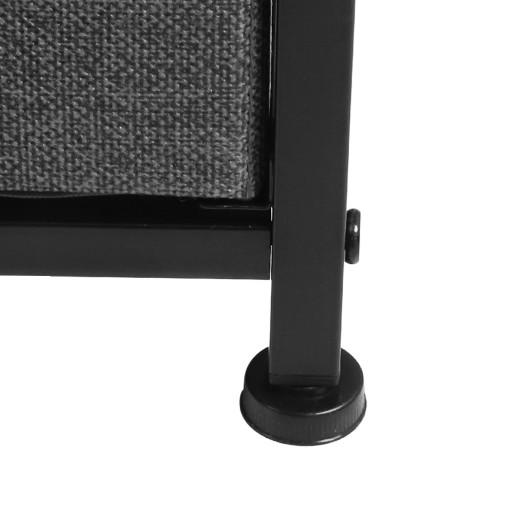 Levede Storage Cabinet Tower Chest Dark Grey-1864183276449697797