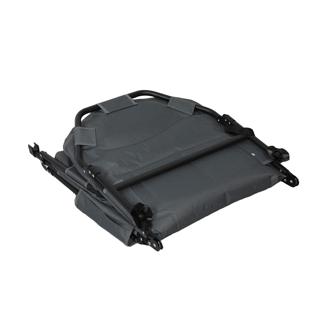 Levede Folding Camping Bed Camp Cots Black-1871349386718613509